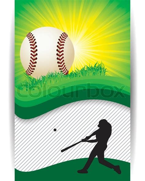 Baseball Banner Background with copy space | Stock Vector | Colourbox