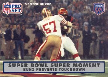 Dan Bunz football card (San Francisco 49ers) 1990 Pro Set #147 Super ...