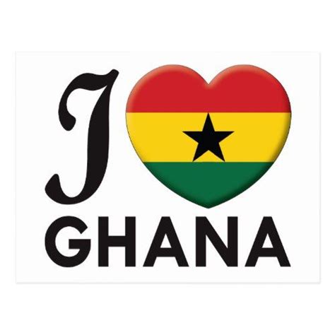 Ghana Love Postcard | Zazzle | Ghana, Postcard, Personalized custom