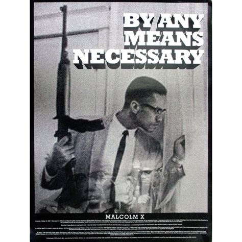 Shop Malcolm X Poster By Any Means Necessary (18x24) - Free Shipping On ...