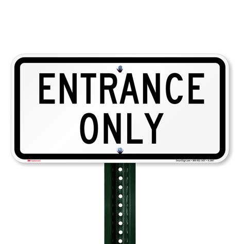 Entrance Only Sign , SKU: K-2897