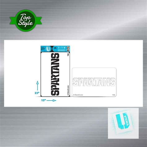 Michigan State “SPARTANS” – Multi-Purpose Stencil #collegiate #drawing ...