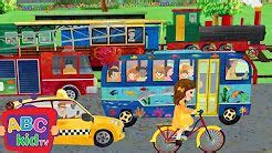 Wheels on the Bus and Vehicles | Nursery Rhymes & Kids Songs - ABCkidTV ...