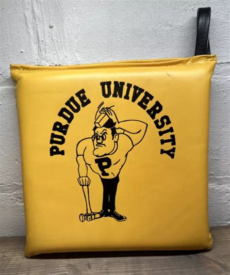 VINTAGE PURDUE UNIVERSITY Boilermakers Stadium Seat Cushion Bleacher ...