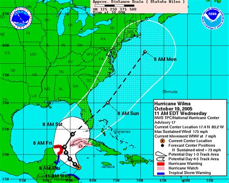 Hurricane Wilma Path Map - Map Of New Mexico