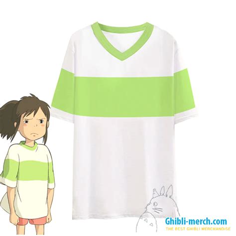 Cosplay Chihiro Ogino Costume T-shirt+Shorts | Ghibli Merch Store