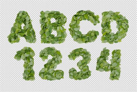 Leaves Font - Green OpenType Typeface | Handmadefont.com