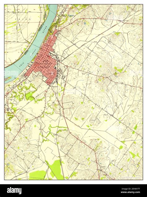 Henderson, Kentucky, map 1952, 1:24000, United States of America by ...