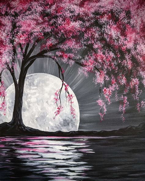Moonlit Cherry Blossom Tree - Sun, Oct 18 5PM at Valencia