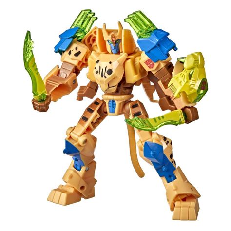 Transformers Bumblebee Cyberverse Adventures Toys Deluxe Class Cheetor Action Figure, Saber ...