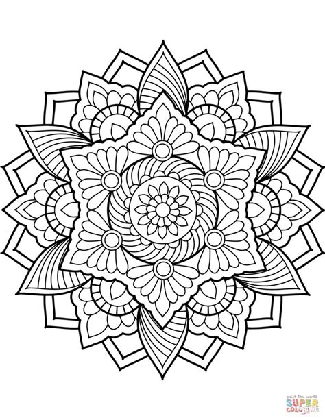 Coloring Pages Mandalas Free - ChristeOliver