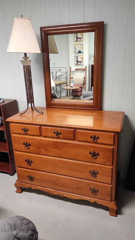 Solid Maple Dresser & Mirror | Roth & Brader Furniture