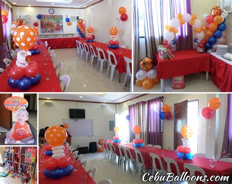 Basketball Theme Birthday Party Package with Balloon Decoration | Cebu Balloons and Party Supplies