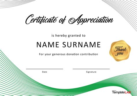 26 Free Certificate of Appreciation Templates and Letters