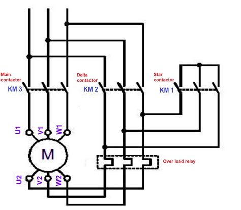 Wye Delta Wiring Diagram Motor New Star Delta Starter? Working Principle,theory, Circuit Diagram ...