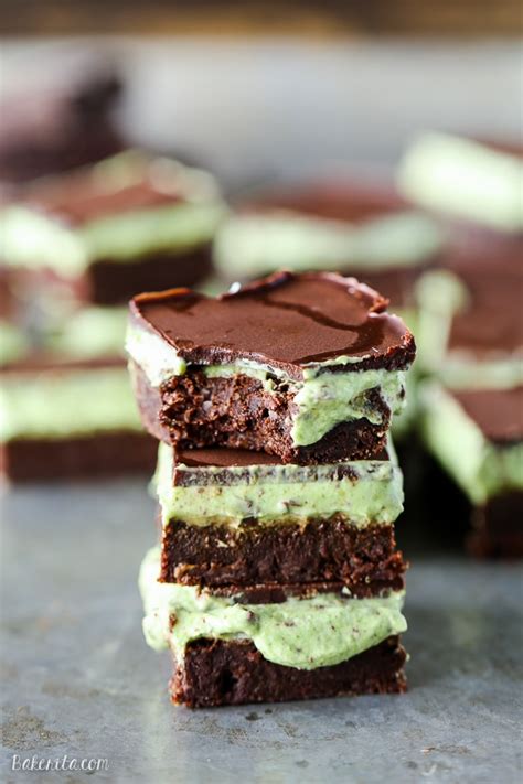 Mint Chocolate Chip Brownies (Paleo + GF) • Bakerita