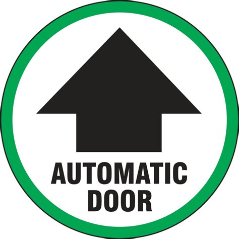 Automatic Door Double-Sided Door Decals LADM201