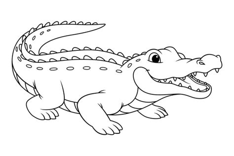 Baby Alligator Coloring Pages