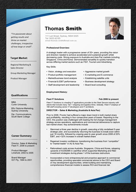 Professional Cv Templates Free