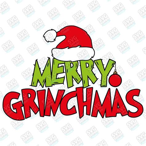 Merry Grinchmas Svg Grinch Print SVG Holiday Funny Grinch - Etsy ...