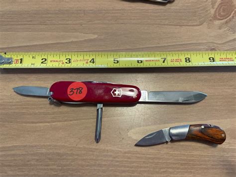 Lot #378 SWISS ARMY POCKET KNIFE & SMALL POCKET KNIFE - Special ...