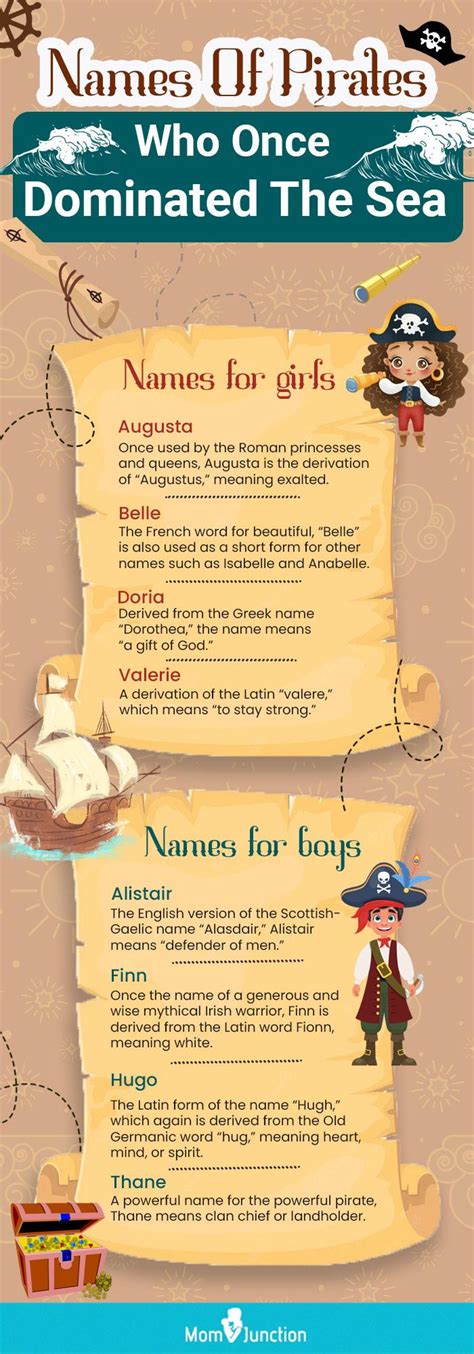 100 Cool Pirate Names For Baby Boys And Girls | MomJunction