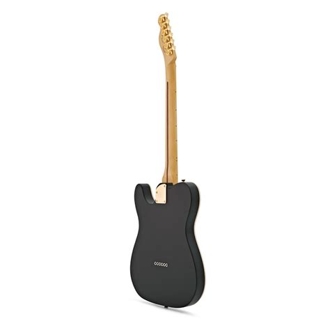 Fender FSR Telecaster Deluxe Thinline, Satin Black w/ Gold Hardware at Gear4music