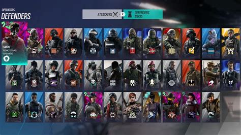 How many operators are in Rainbow Six Siege? All attackers & defenders ...