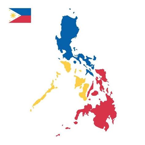 Vector Flag Map Of The Philippines 671402 Vector Art at Vecteezy