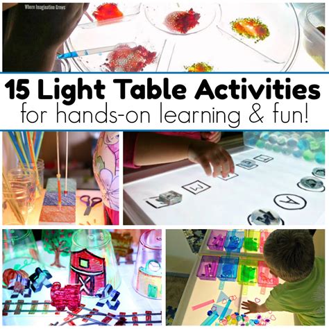 15+ Light Table Learning Activities - Where Imagination Grows