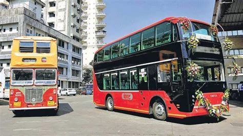 India’s first AC double decker electric bus inducted in Mumbai | See ...