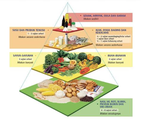 Piramid Makanan 2021 Malaysia: Panduan Makanan Seimbang Perlu Tahu