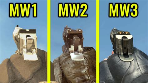 Call of Duty MW1 vs MW2 vs MW3 - Weapons Comparison - YouTube