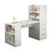 120cm Computer Desk Hutch with Shelves and Drawers on Side Home Office Furniture | Buy Desks ...