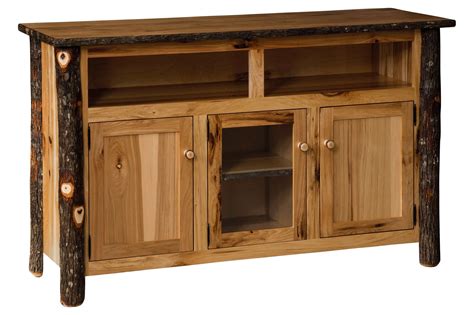 Amish Rustic TV Cabinet with 2 Doors