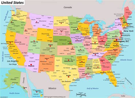 Map Of Usa With States And Cities Riset 42588 | The Best Porn Website