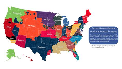 Deadspin | Here's Facebook's 2014 NFL Fandom Map