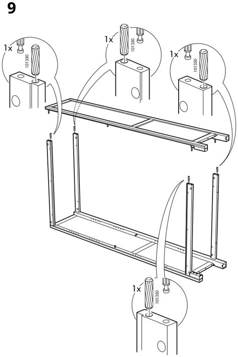 IKEA HEMNES Glass Door Cabinet Instruction Manual