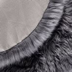 New Zealand Sheepskin Rug // Round (Black) - Royal Dream - Touch of Modern