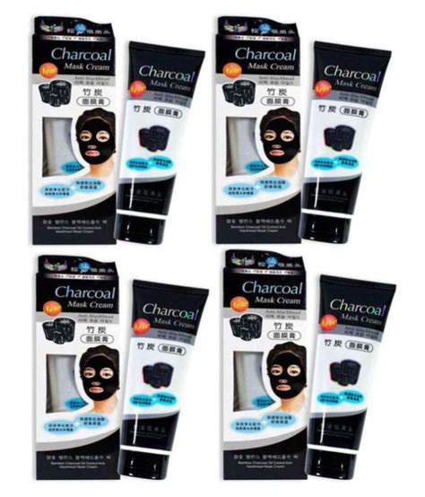 Charcoal Blackhead Remover Face Mask Cream 520 gm Pack of 4: Buy Charcoal Blackhead Remover Face ...