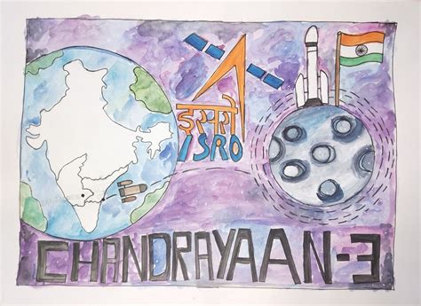 Chandrayaan-3 Poster. in 2023 | Graphic poster, Graphic design poster, Poster prints