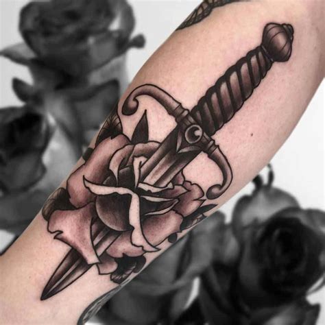 Dagger And Flower Tattoo | Best Flower Site