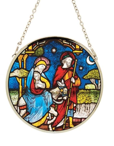 Holy Family Stained Glass Hanging Ornament | Christ Church Cathedral