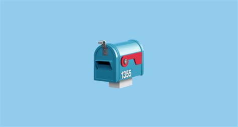 📪 Closed Mailbox with Lowered Flag Emoji on Twitter Emoji Stickers 13.1