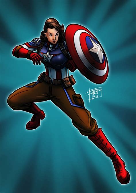 Peggy Carter as Captain America by OptimusPraino on DeviantArt