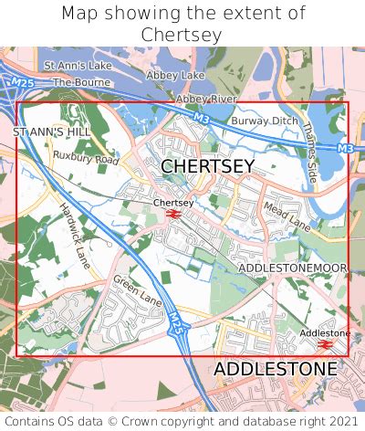 Where is Chertsey? Chertsey on a map