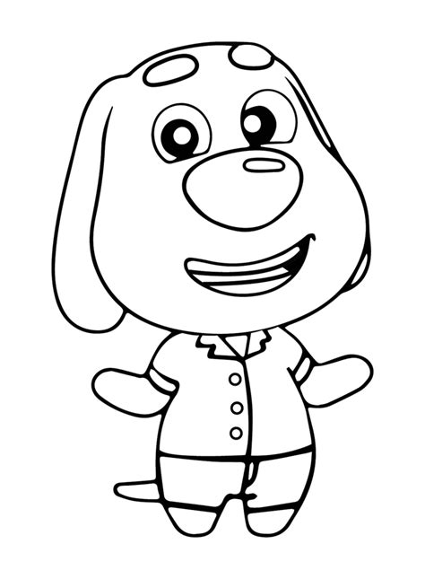 Talking Ben Coloring Pages Printable for Free Download