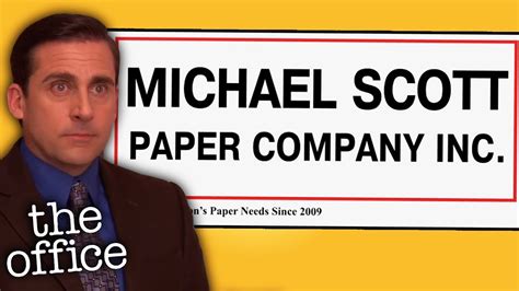 The WHOLE Michael Scott Paper Company Story - The Office US - YouTube