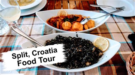 Split, Croatia Food & Restaurants | Eating All The Best Croatian Cuisine! - YouTube