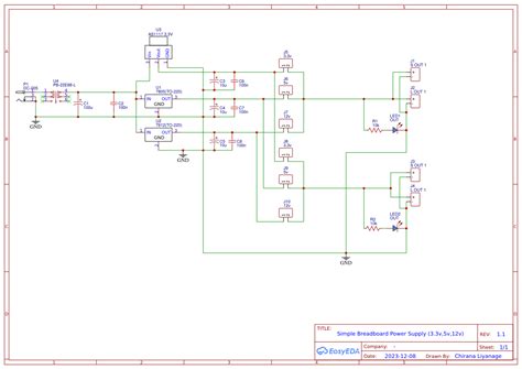 Breadboard Power Supply - OSHWLab